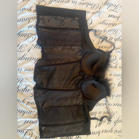 PASSION Black corset, size 36C (12/14) - Picture 5 of 6